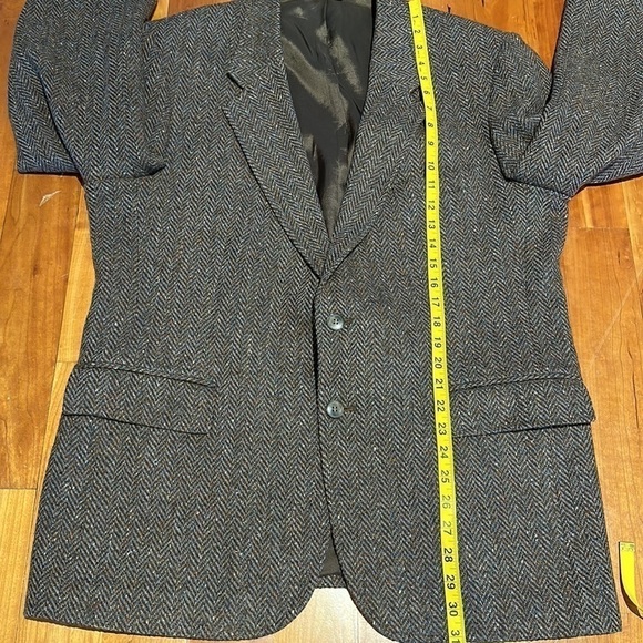 Vintage Oversized Tweed Wool Blazer Jacket sport coat power hip aritzia style - Picture 11 of 12